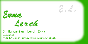 emma lerch business card